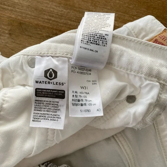 Levi’s | 501 original white shorts - Picture 4 of 4